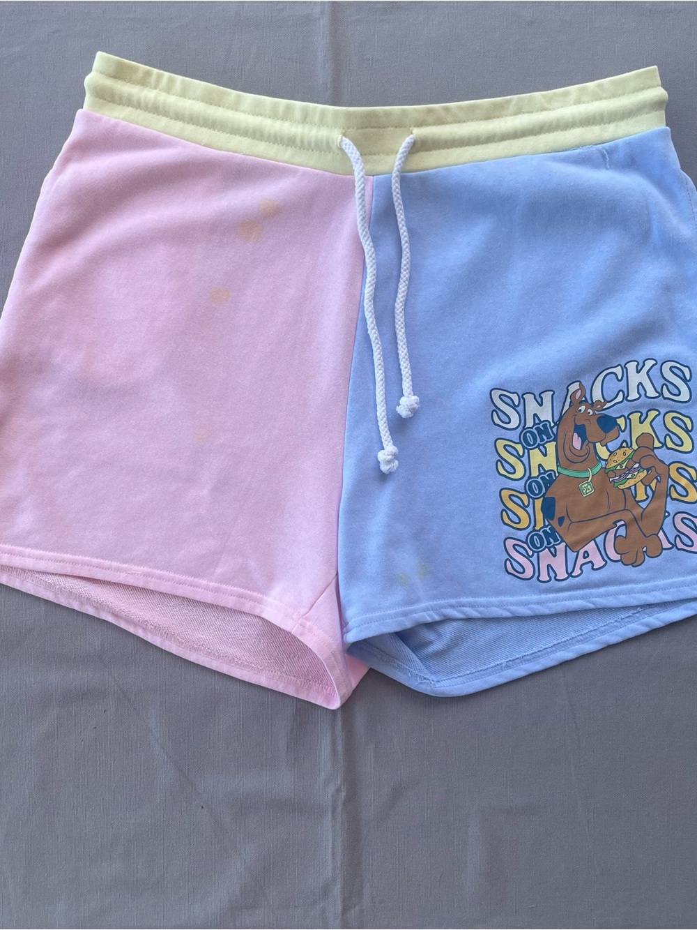 Pastel Pink & Blue Scooby-Doo Athletic Shorts - Women's